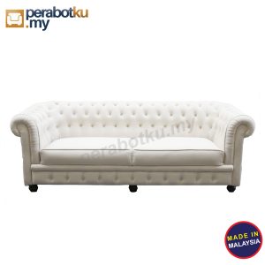 3 Seater Chesterfield Sofa / Luxury Design with 2 cushion / comfortable seat / Local Factory warranty